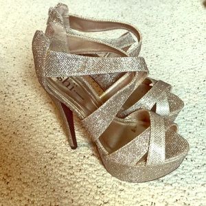 Gold Sparkle Platforms